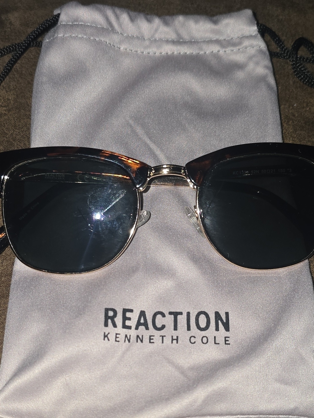 Kenneth Cole Reaction Tortoise Sunglasses KC1330 - New w/ Pouch ✨